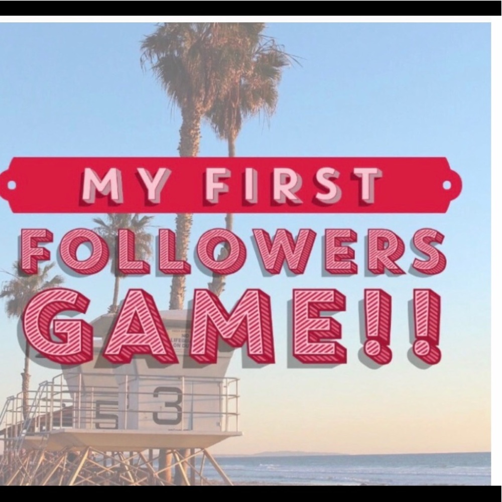 💕💕💕MY FIRST FOLLOWER GAME ❤️❤️❤️💕💕💕💕